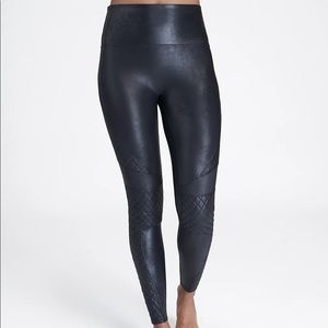 Spanx Faux Leather Moto Legging Small NWT